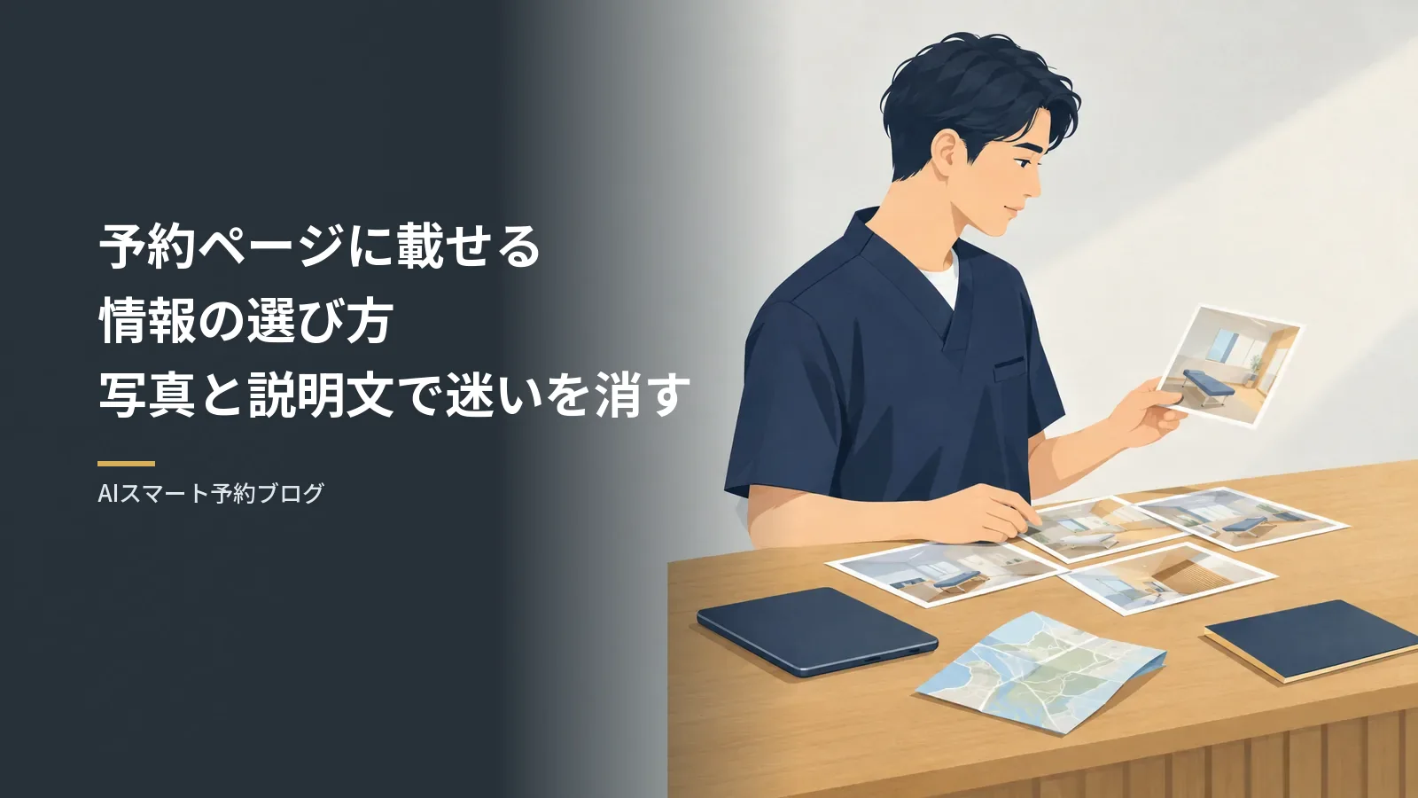予約ページに載せる情報の選び方｜写真と説明文で迷いを消す