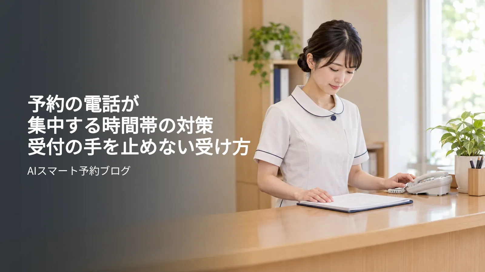 予約の電話が集中する時間帯の対策｜受付の手を止めない受け方