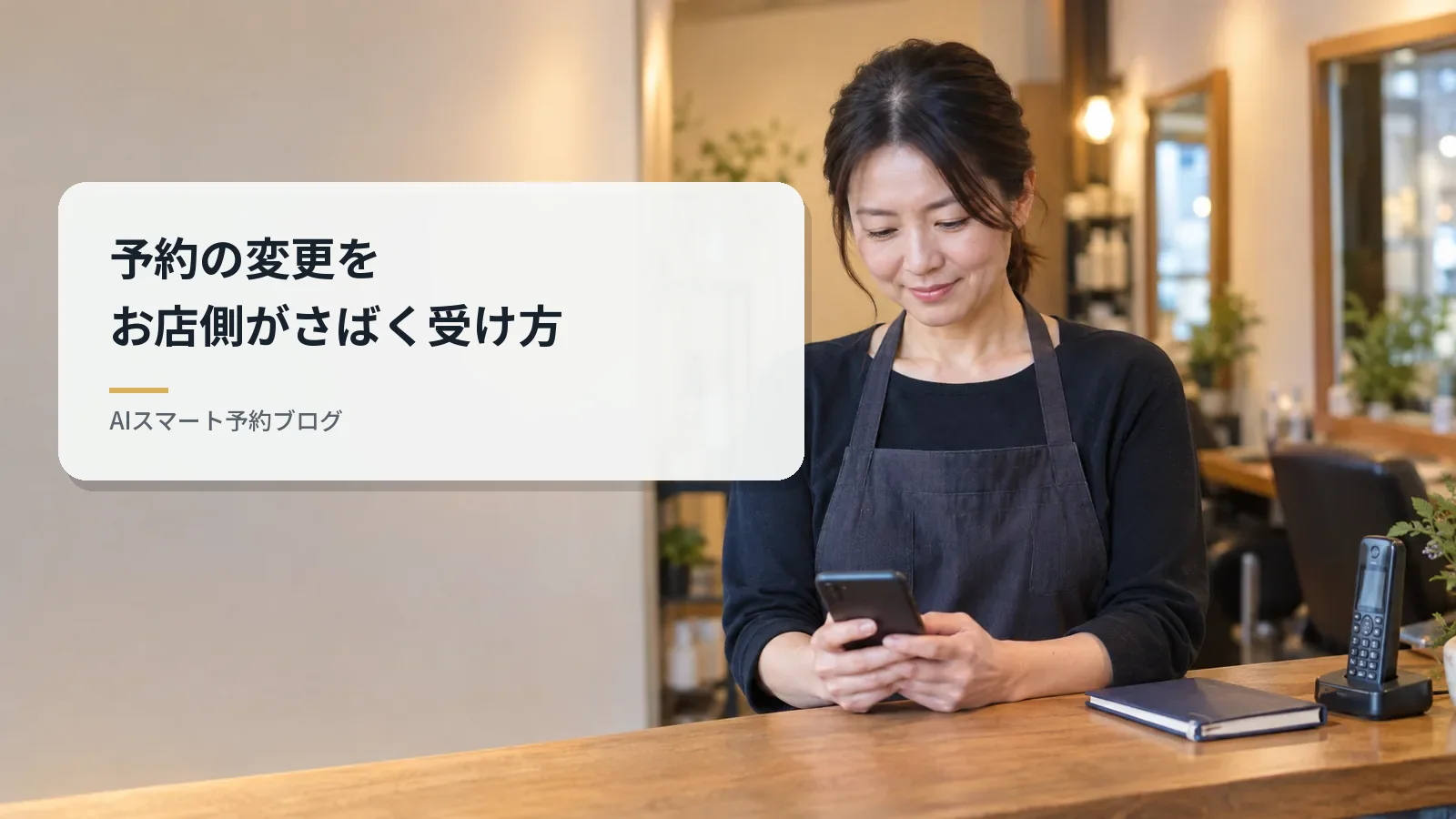 予約の変更をお店側がさばく受け方｜メールと電話の往復を減らす