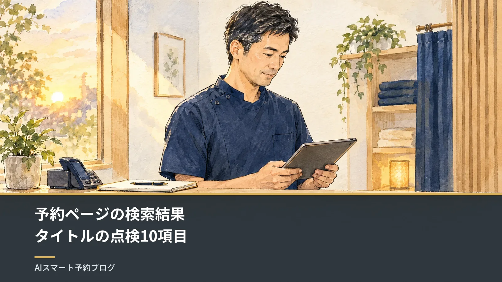 予約ページの検索結果｜タイトルの点検10項目