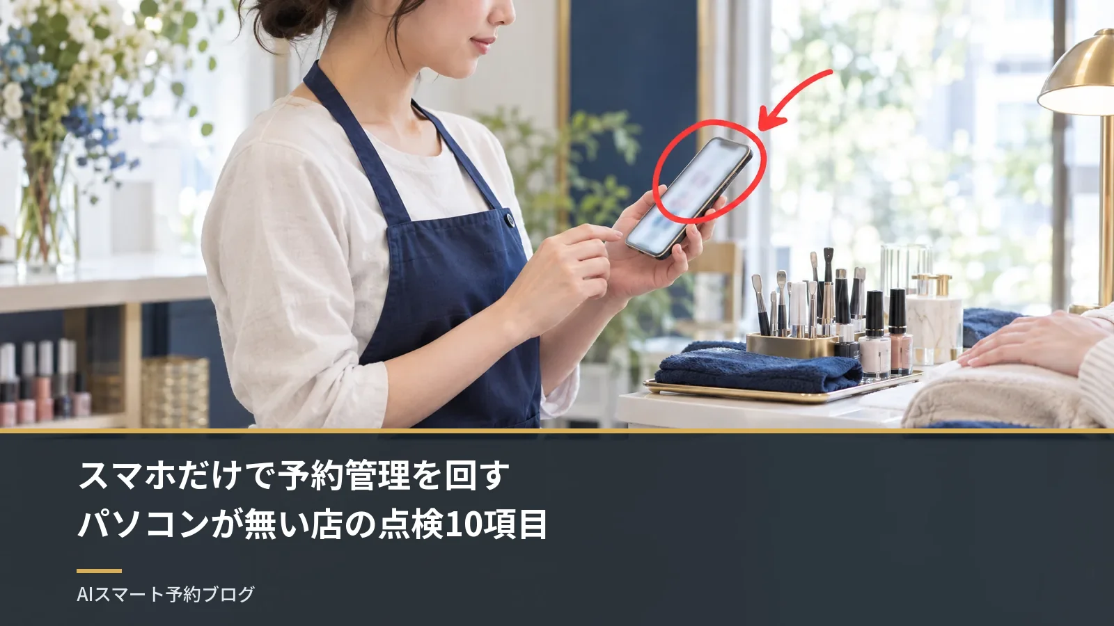 スマホだけで予約管理を回す｜パソコンが無い店の点検10項目