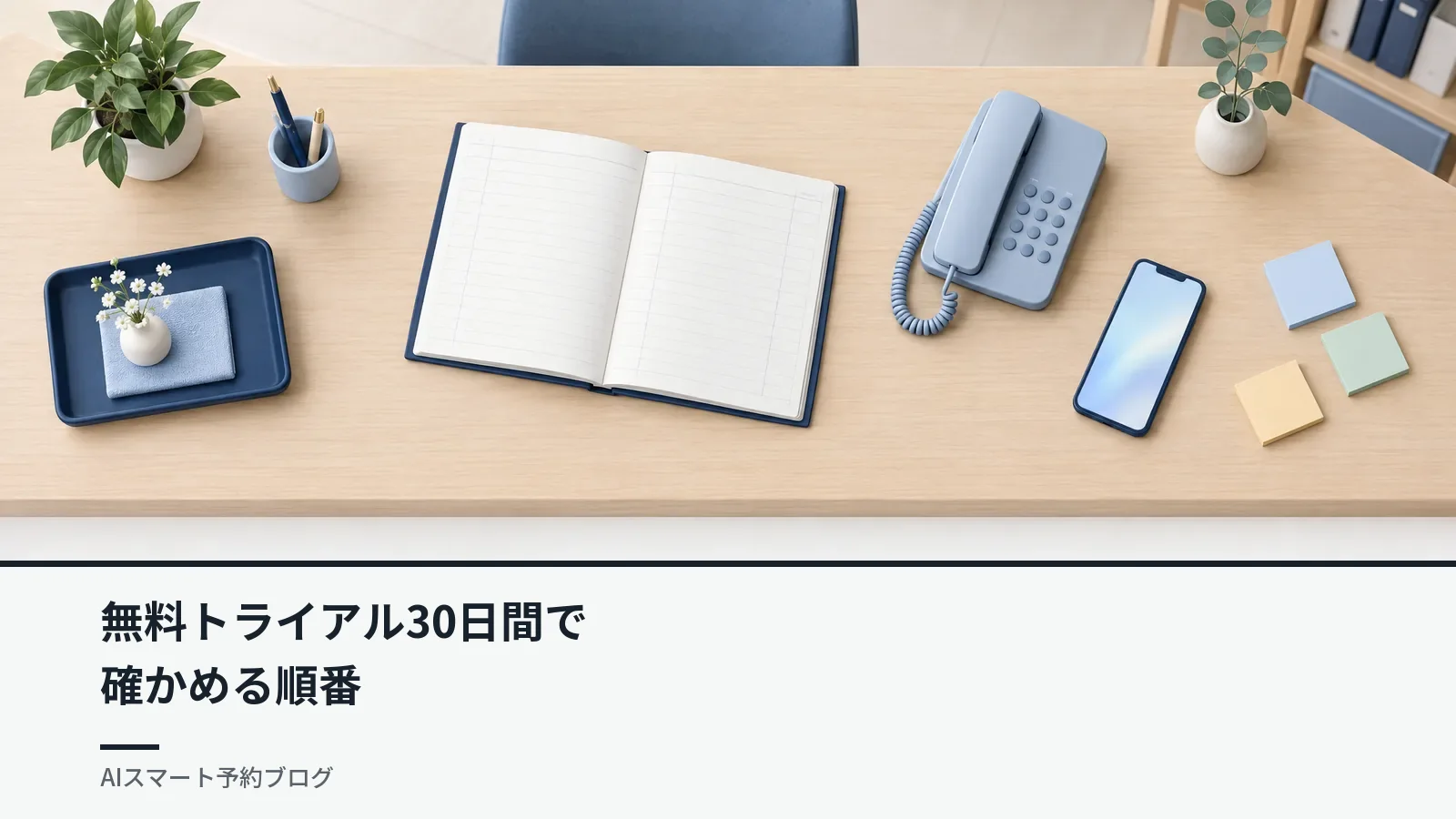 予約システムの無料トライアルで確かめること|30日間の使い方の順番 予約システムの無料トライアルで確かめること|30日間の使い方の順番