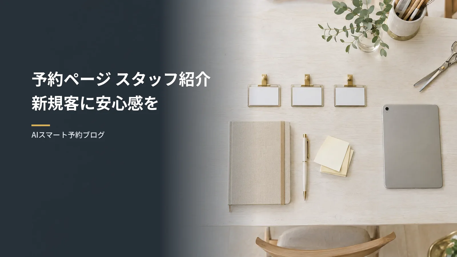 予約ページのスタッフ紹介の書き方｜新規客に安心感を伝えるコツ